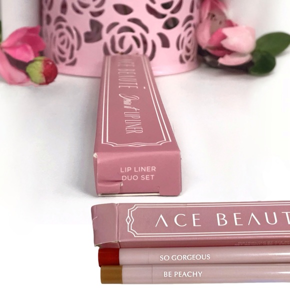 Ace Beaute Lip Liner Duo in Be Peachy & So Gorgeous - Full Sizes! *BNIB - Picture 11 of 16